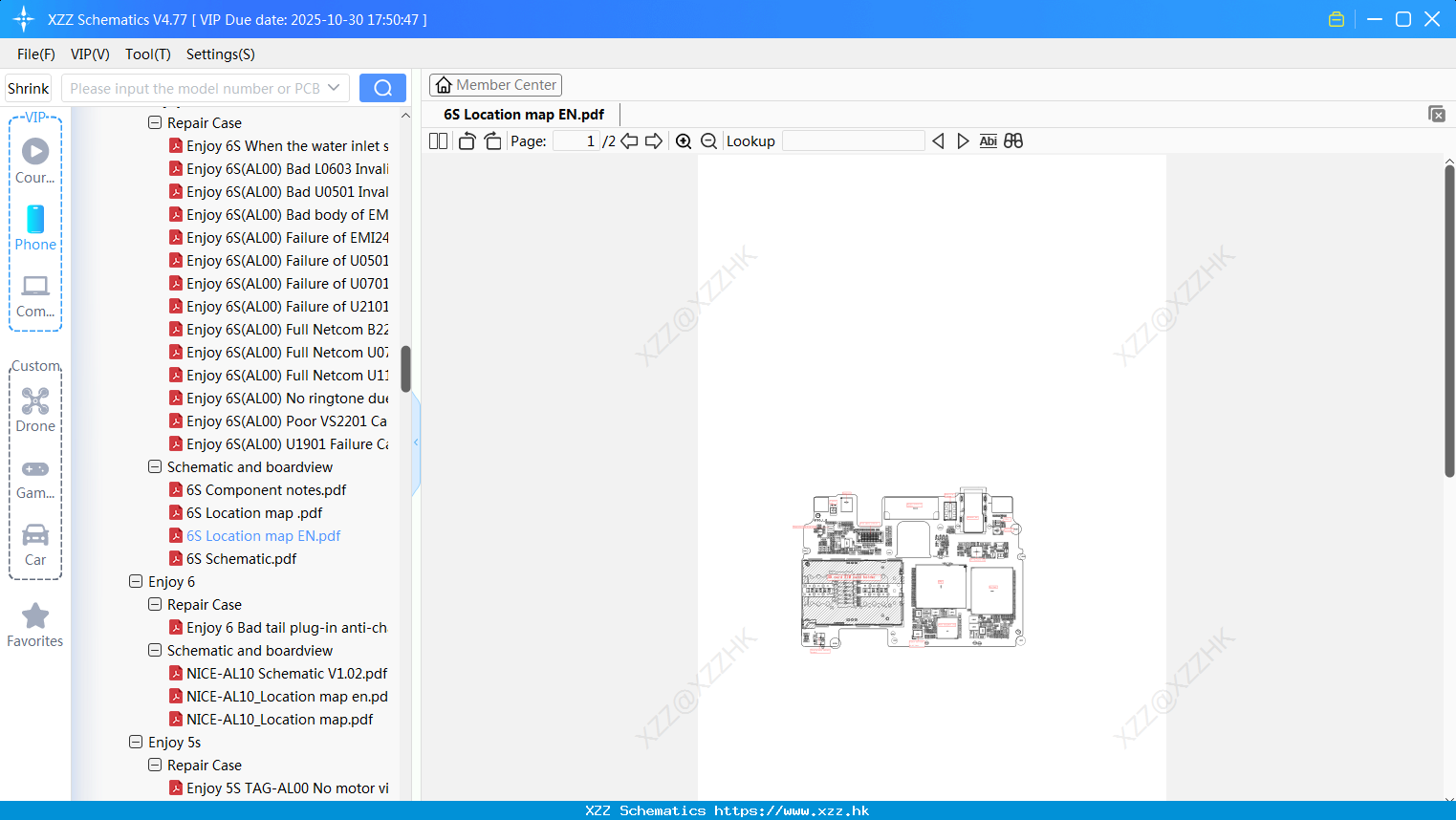 Huawei 6S Location Map EN